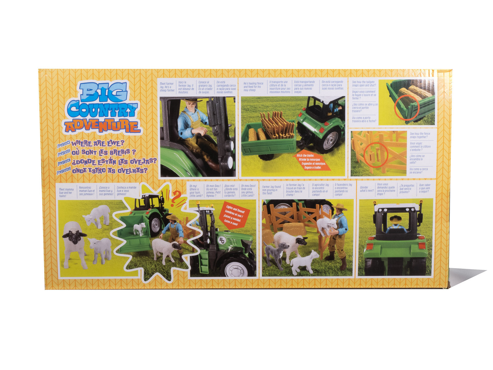 16-Piece Sheep Farmer & Tractor Playset
