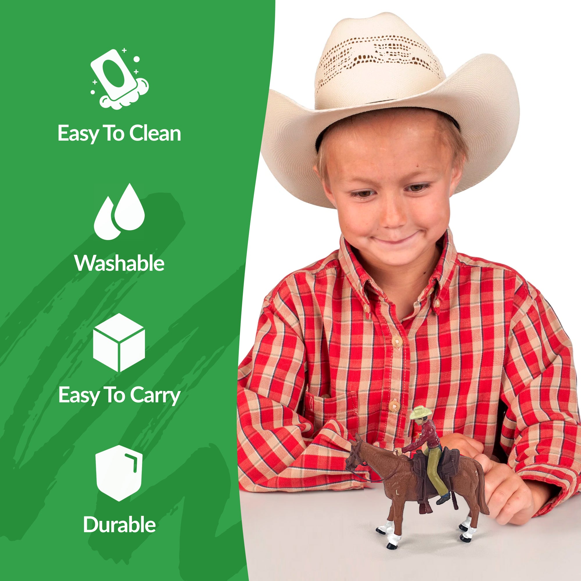 Four Sixes Ranch Cowboy & Quarter Horse | bigcountrytoys.com