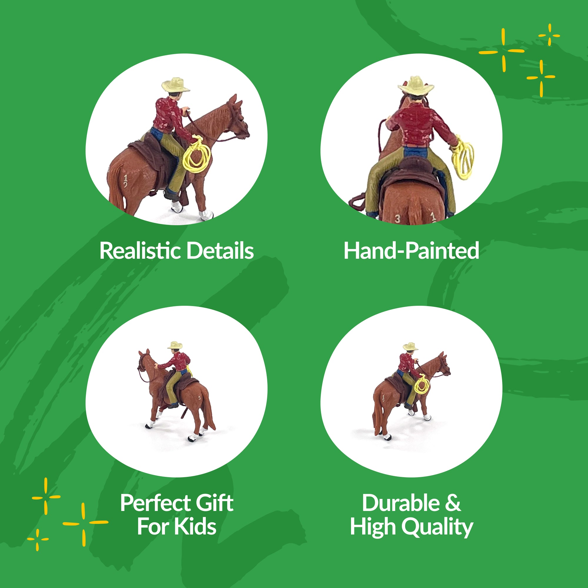 Four Sixes Ranch Cowboy & Quarter Horse | bigcountrytoys.com