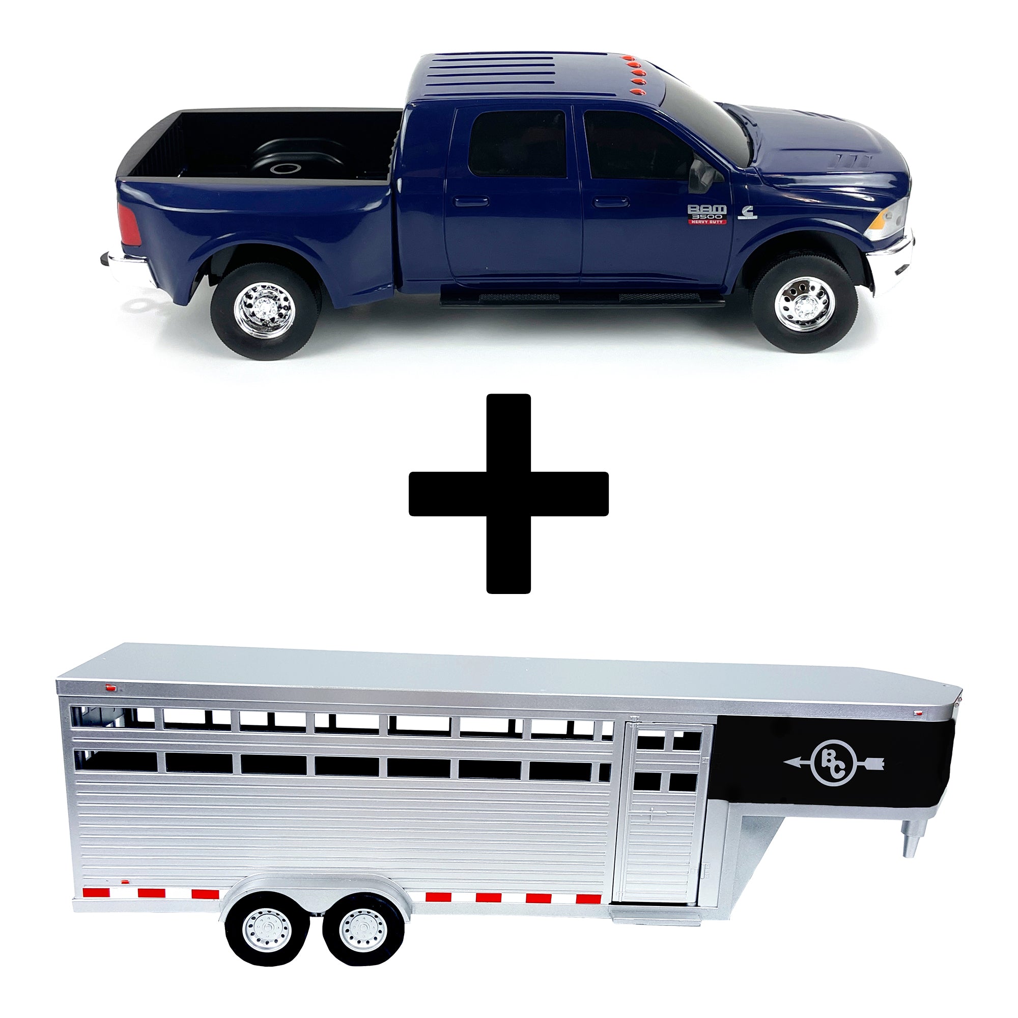 Ram Truck Livestock Trailer Bundle bigcountrytoys