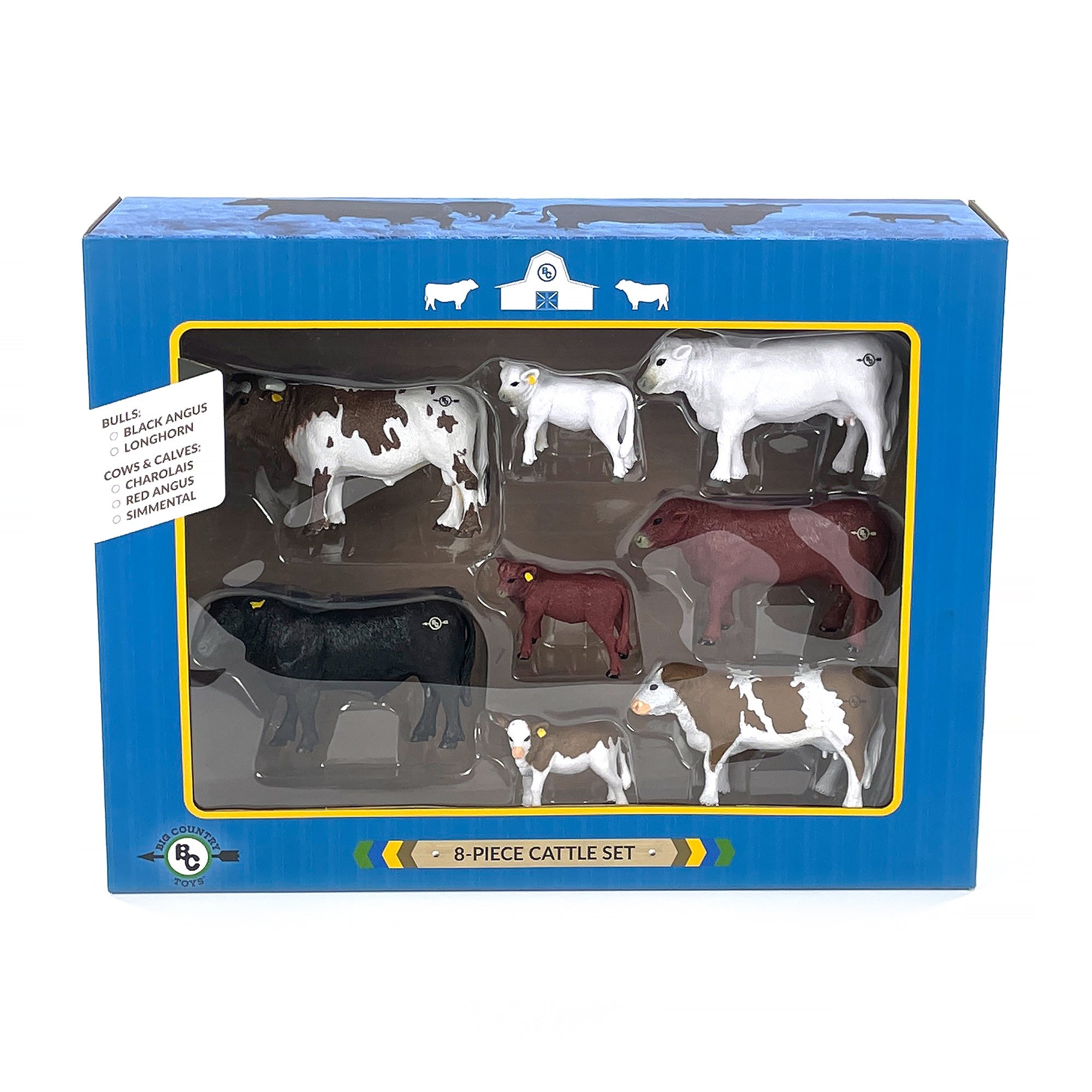 Big Country Toys Cattle Set - 8 Piece