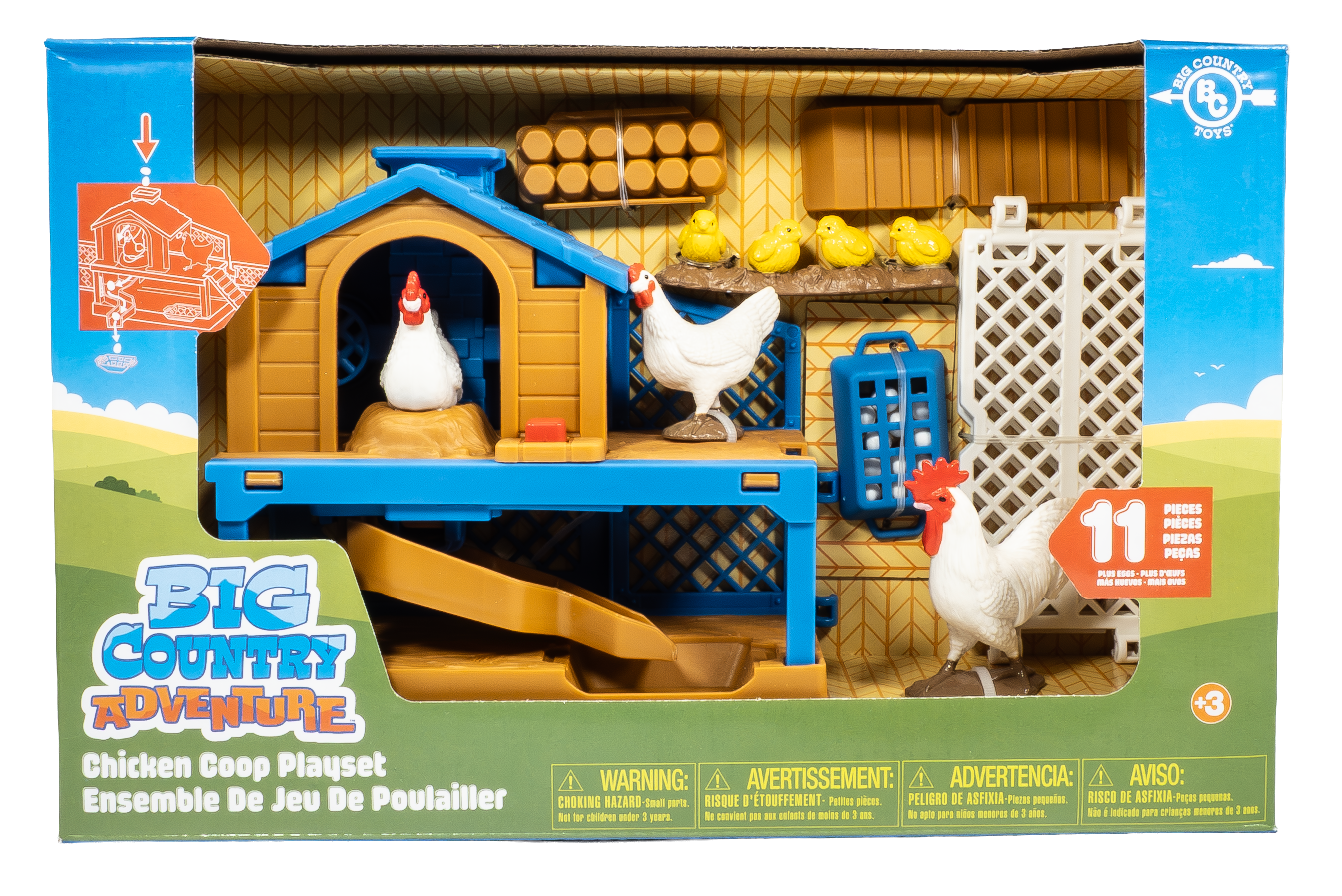 11-Piece Chicken Coop Playset