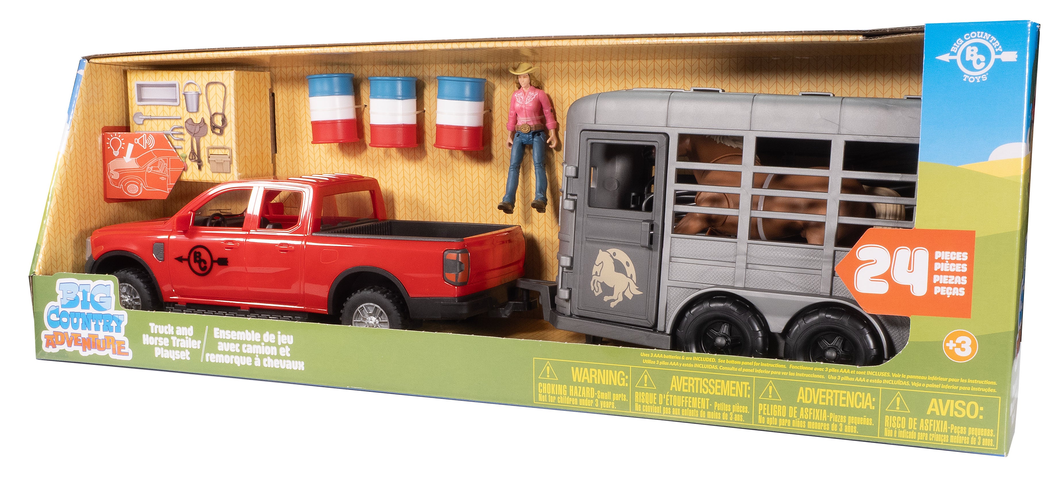 24-Piece Truck & Horse Trailer Playset (DUE DECEMBER 2025)