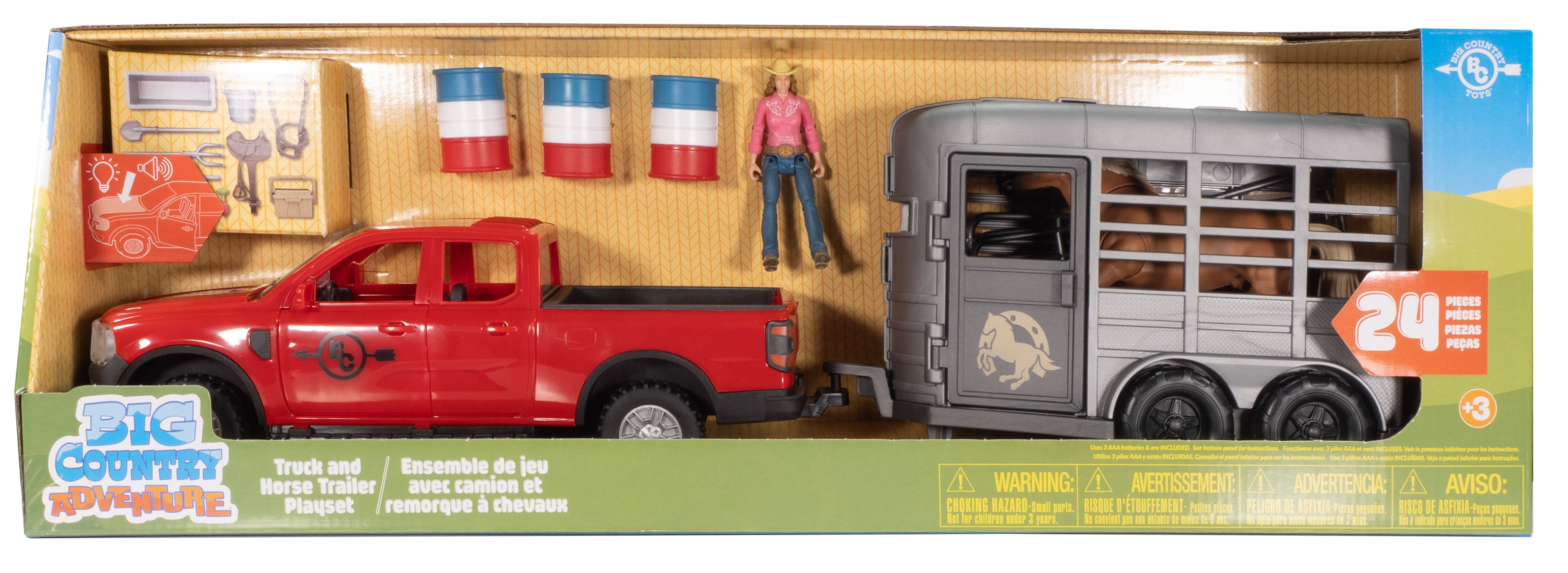 24-Piece Truck & Horse Trailer Playset (DUE DECEMBER 2025)