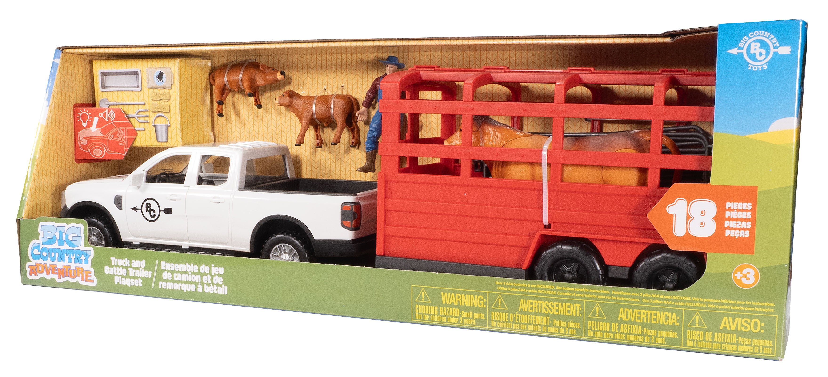 18-Piece Truck & Cattle Trailer Playset (DUE DECEMBER 2025)
