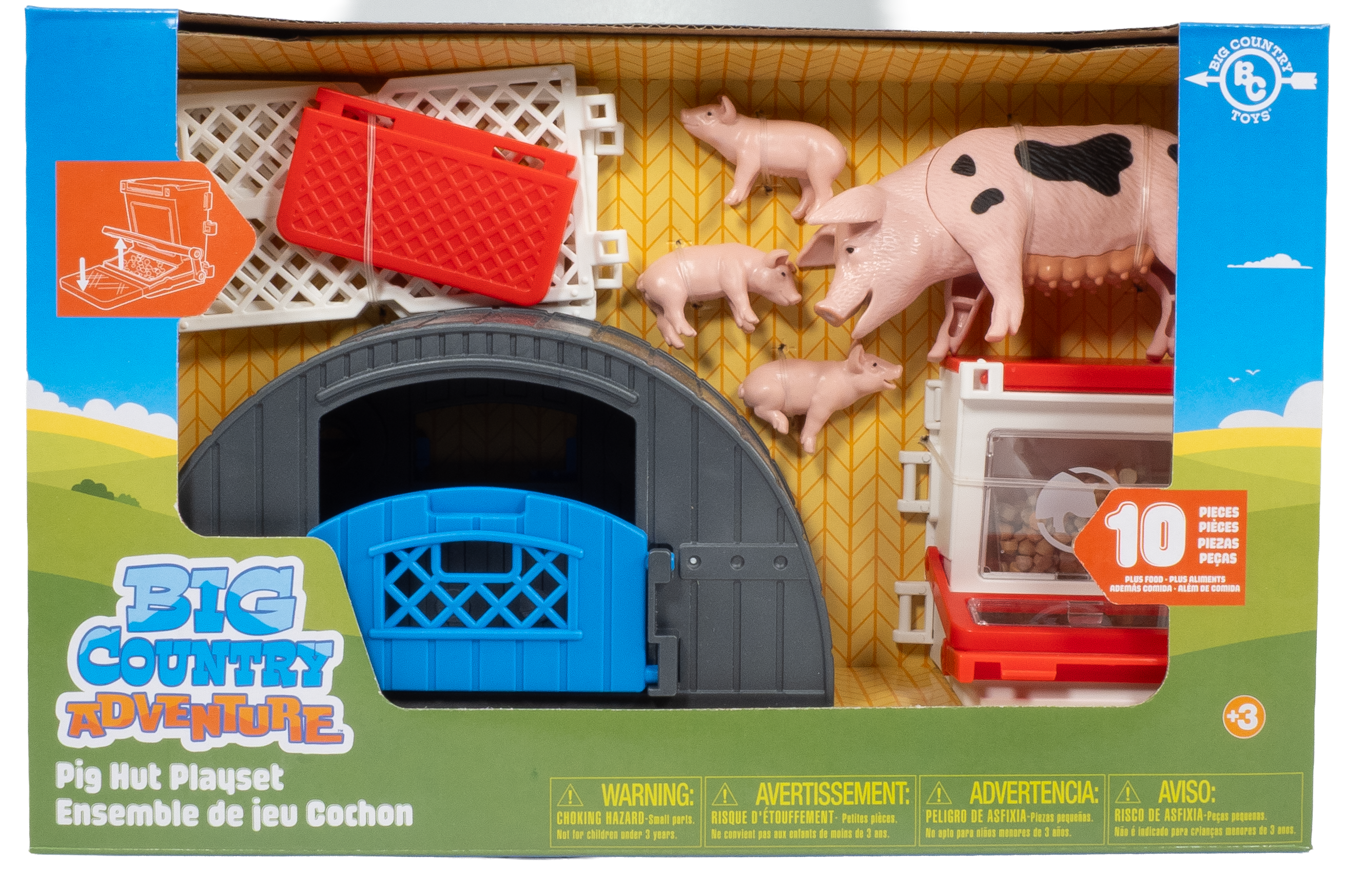 10-Piece Pig Hut Playset