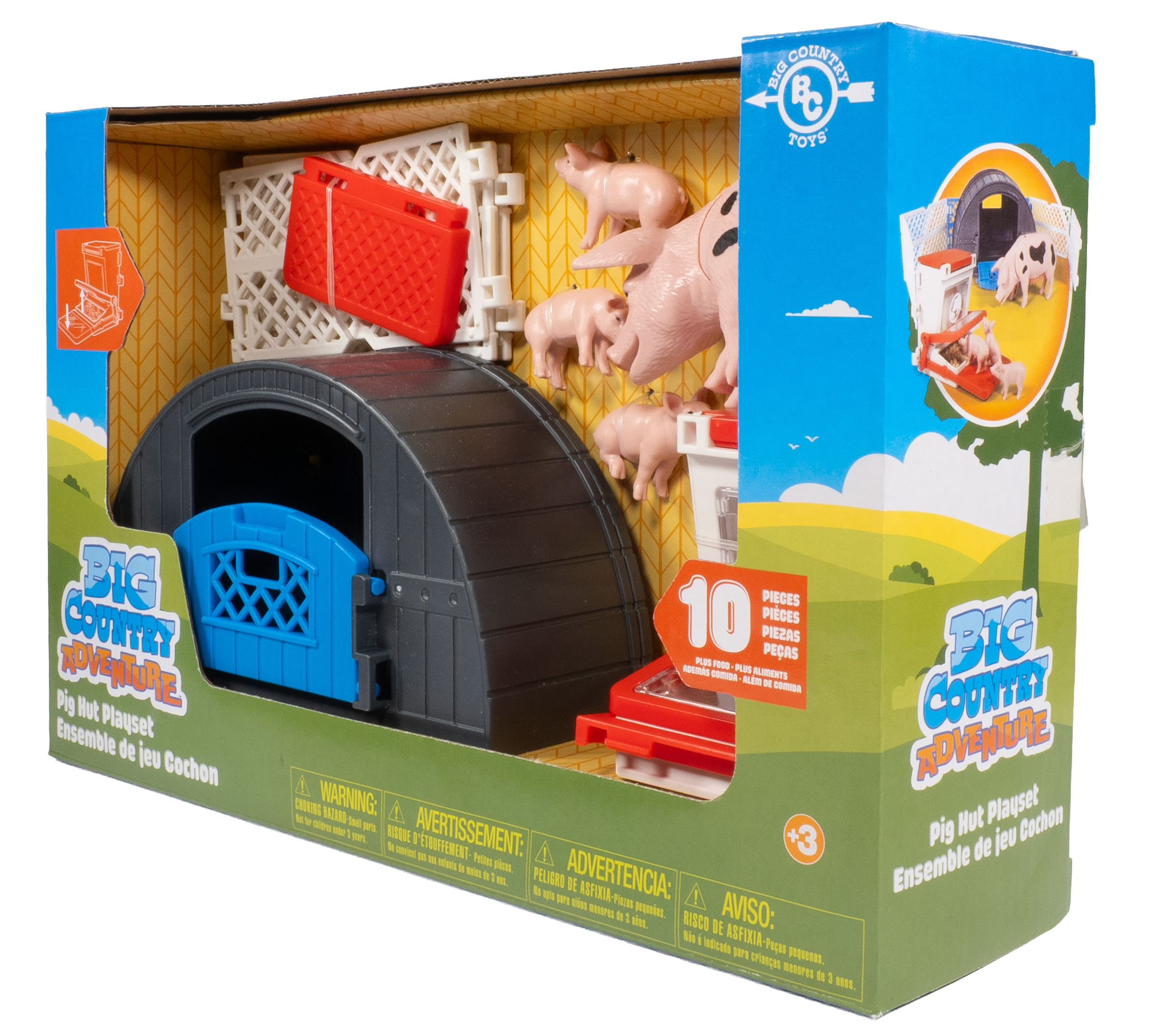 10-Piece Pig Hut Playset