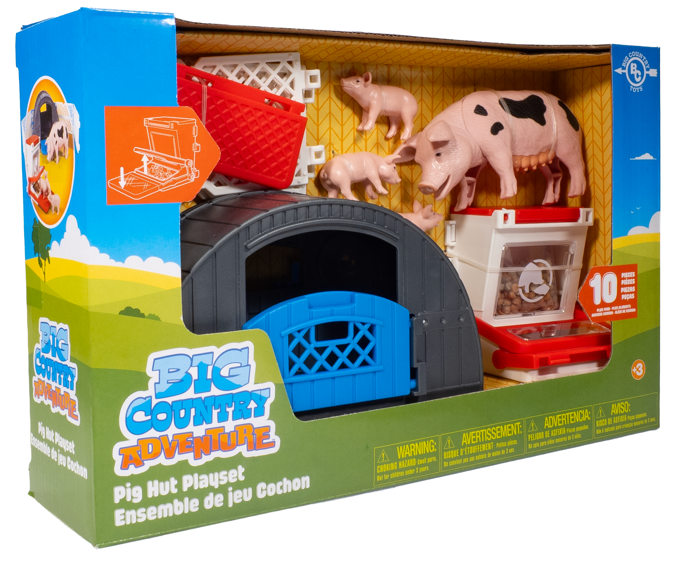 10-Piece Pig Hut Playset