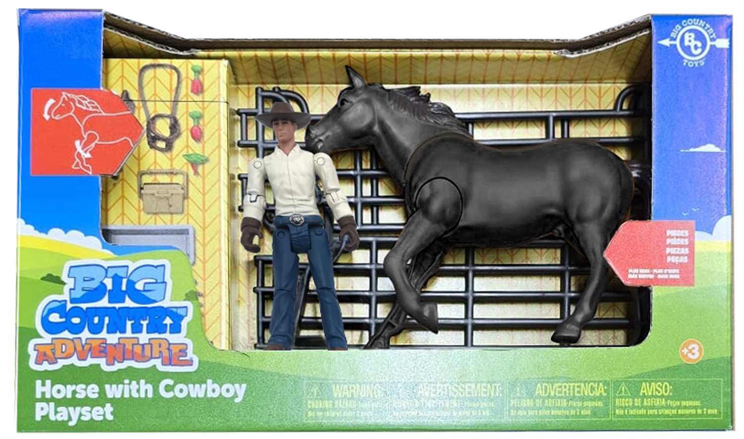 Big Country Adventure 20-Piece Horse with Cowboy Playset - COMING SOON!