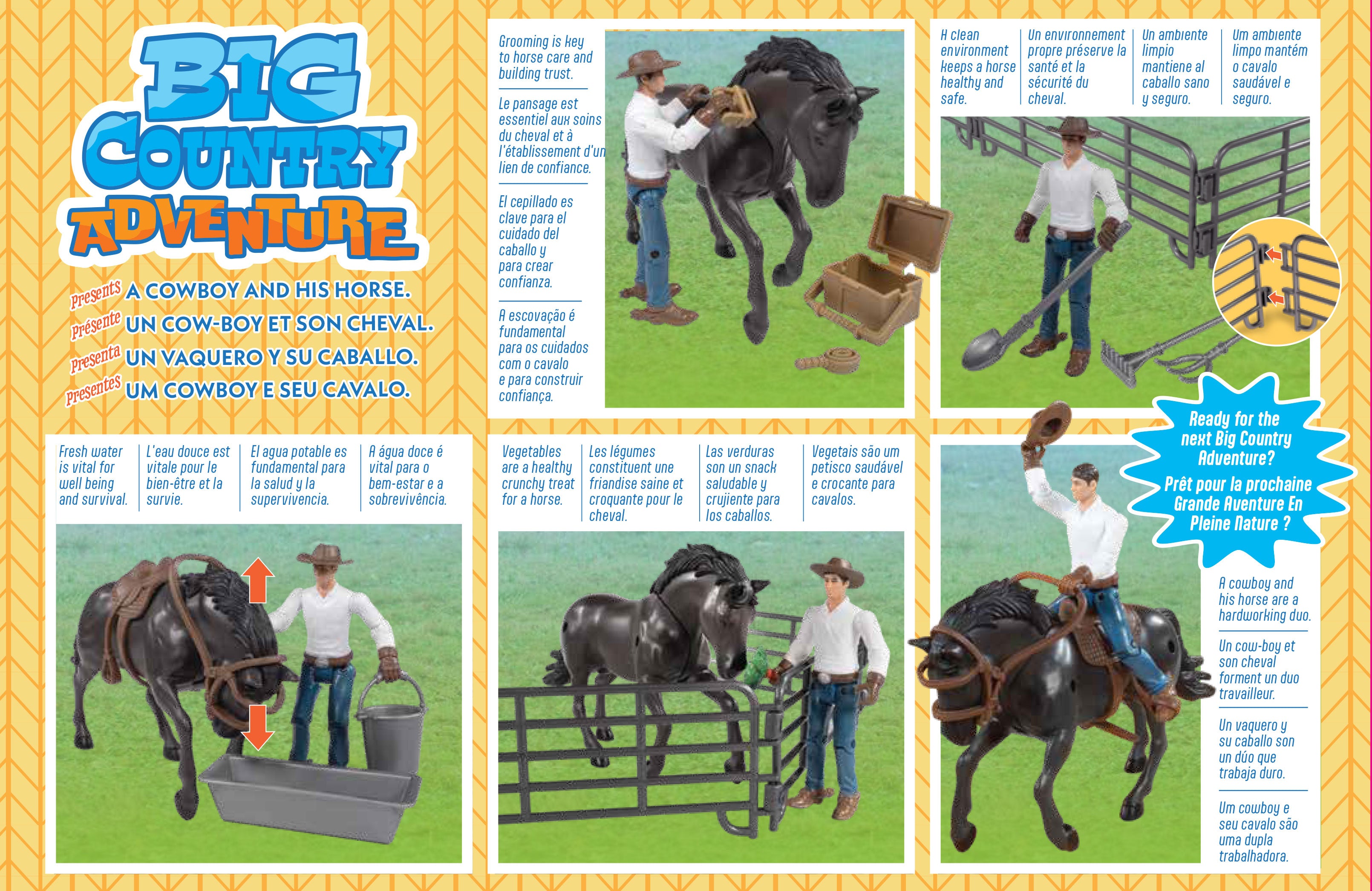 Big Country Adventure 20-Piece Horse with Cowboy Playset - COMING SOON!