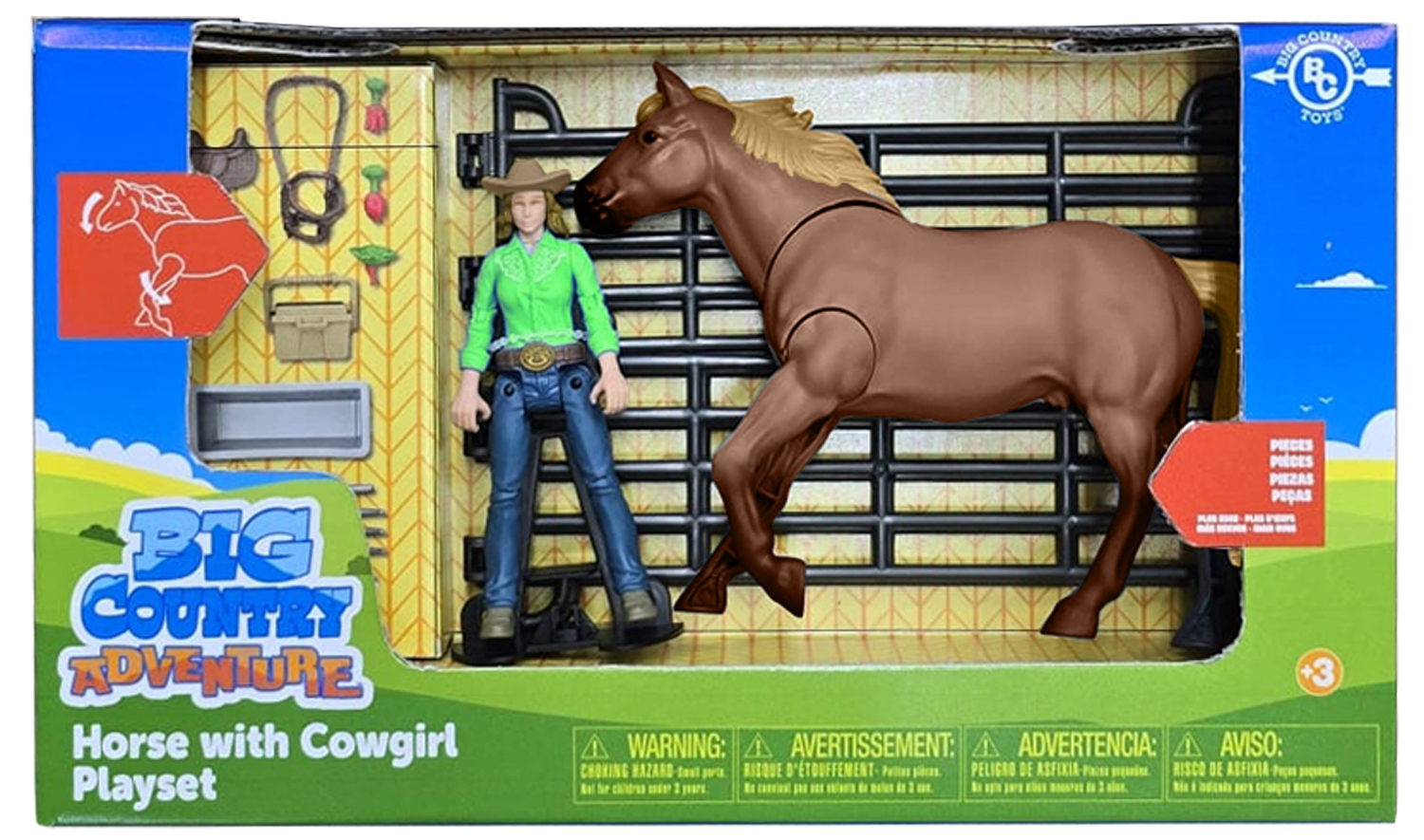 Big Country Adventure 19-Piece Horse with Cowgirl Playset - COMING SOON!