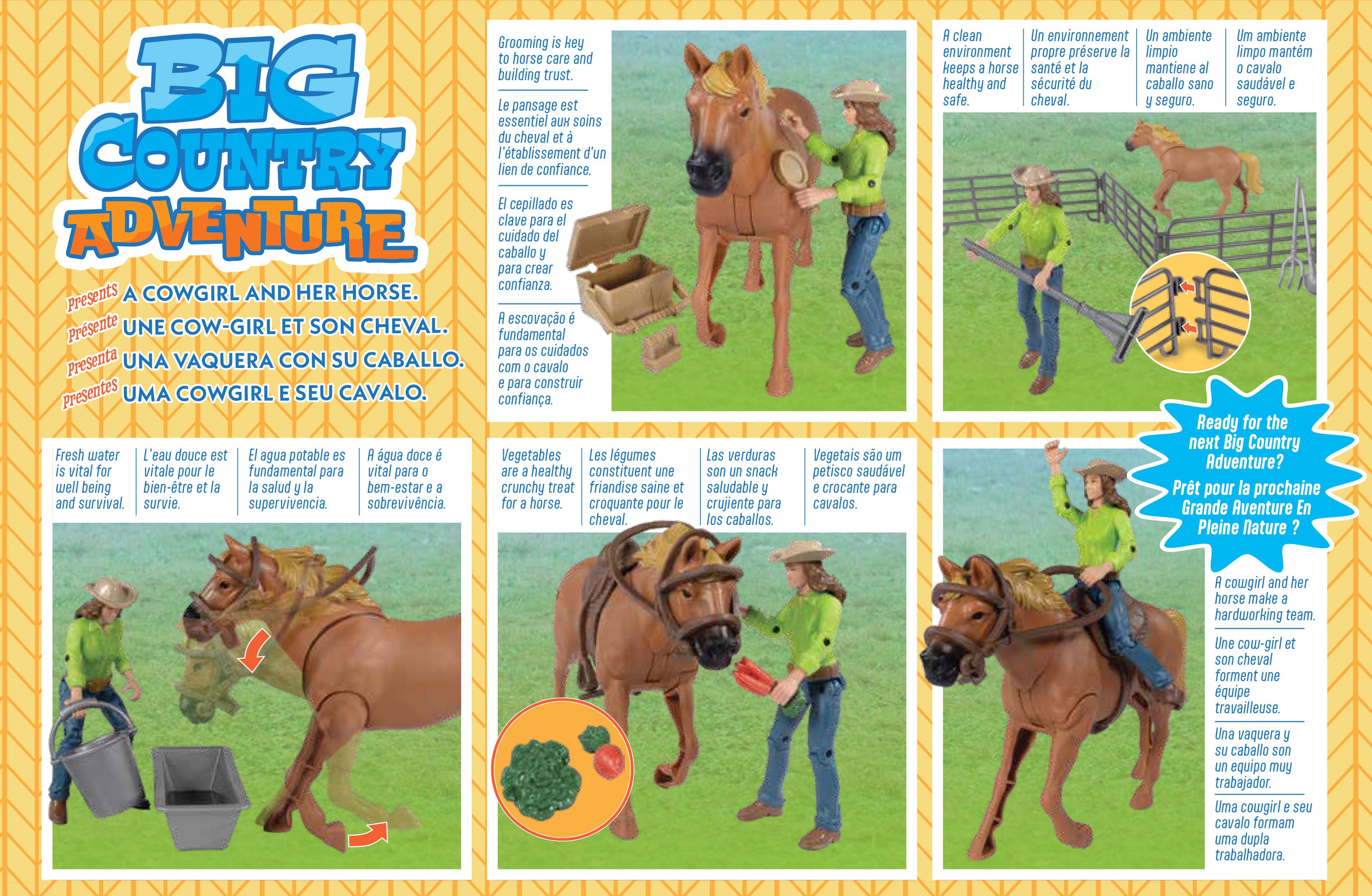 Big Country Adventure 19-Piece Horse with Cowgirl Playset - COMING SOON!