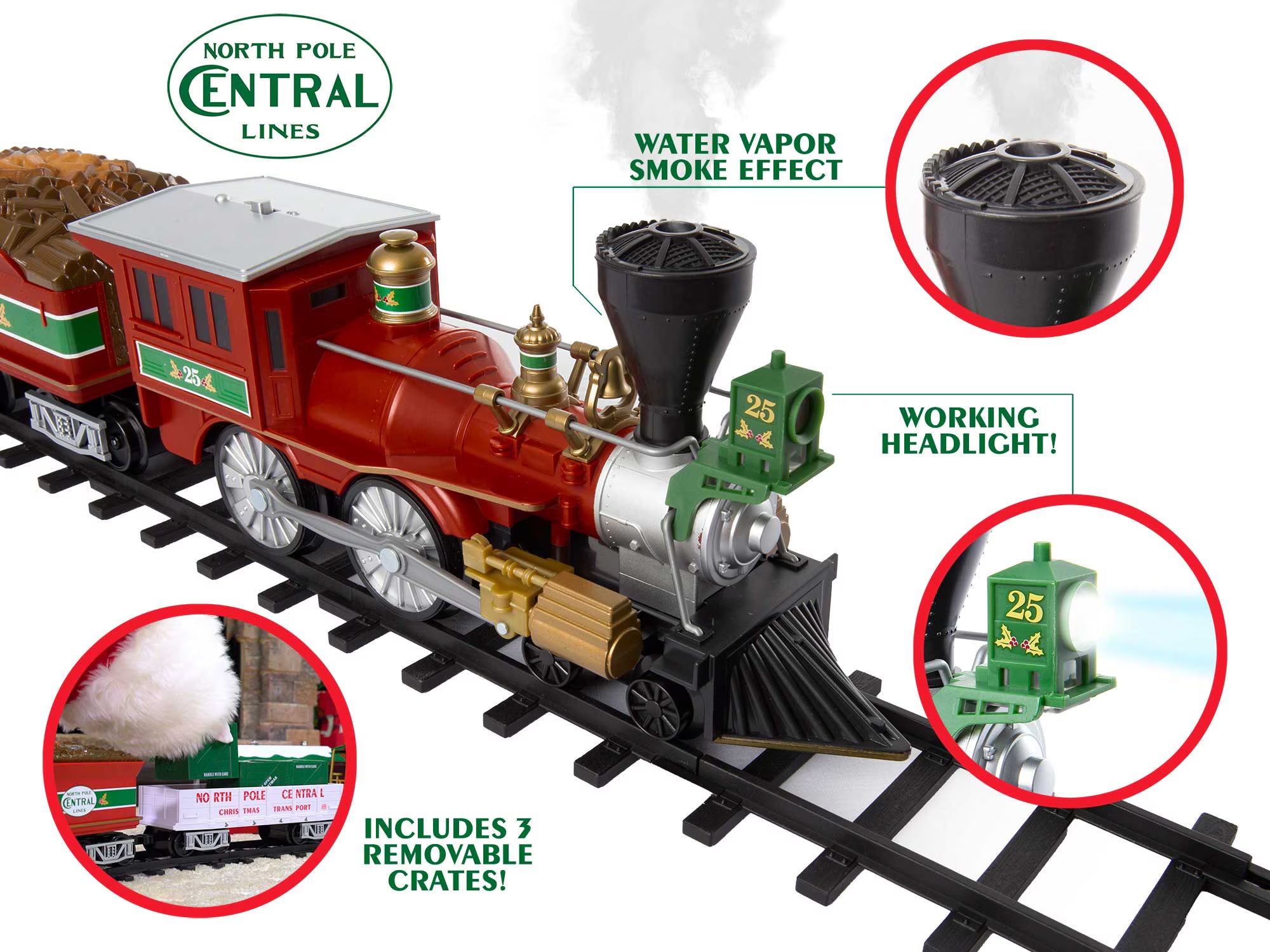 North Pole Central Ready to Play Train
