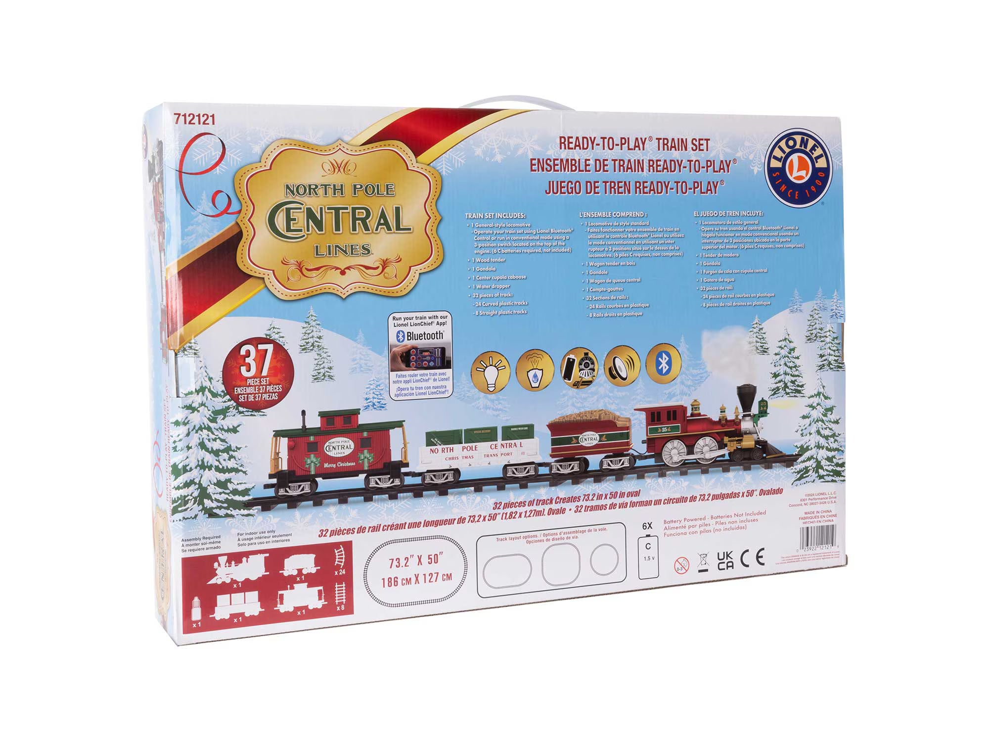 North Pole Central Ready to Play Train