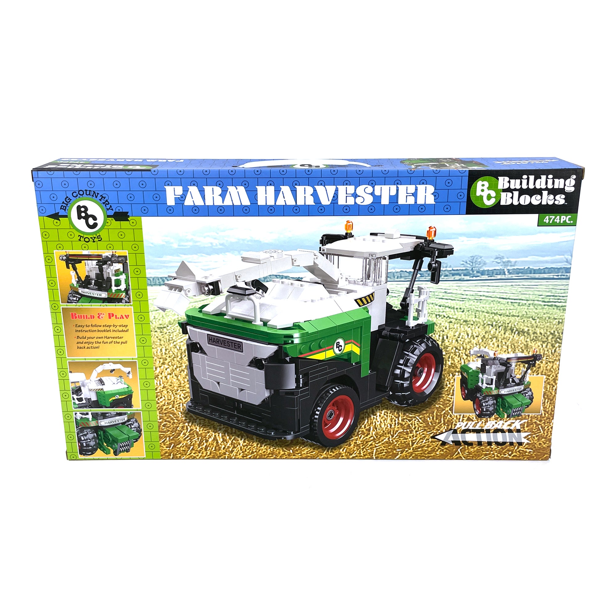 BC Building Blocks 474-Piece Farm Harvester