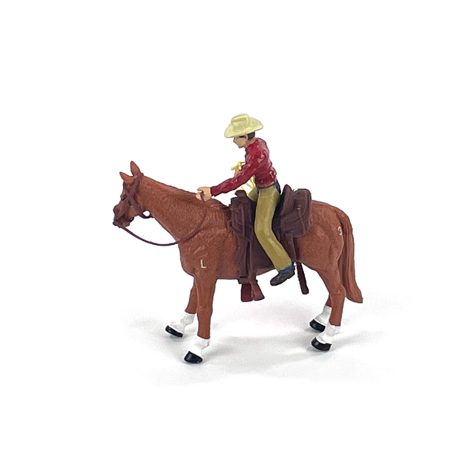 Four Sixes Ranch Cowboy & Quarter Horse | bigcountrytoys.com