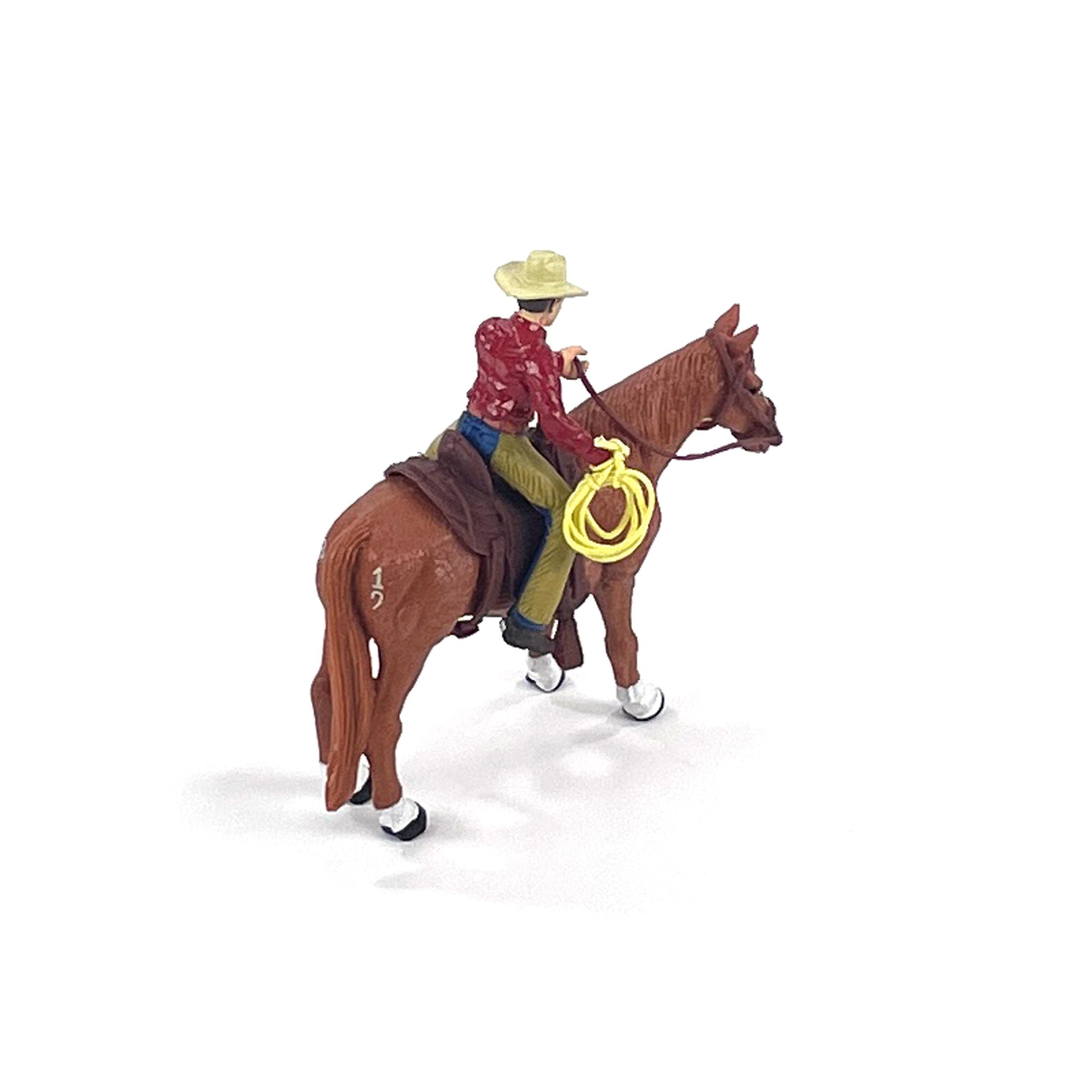 Four Sixes Ranch Cowboy & Quarter Horse | bigcountrytoys.com