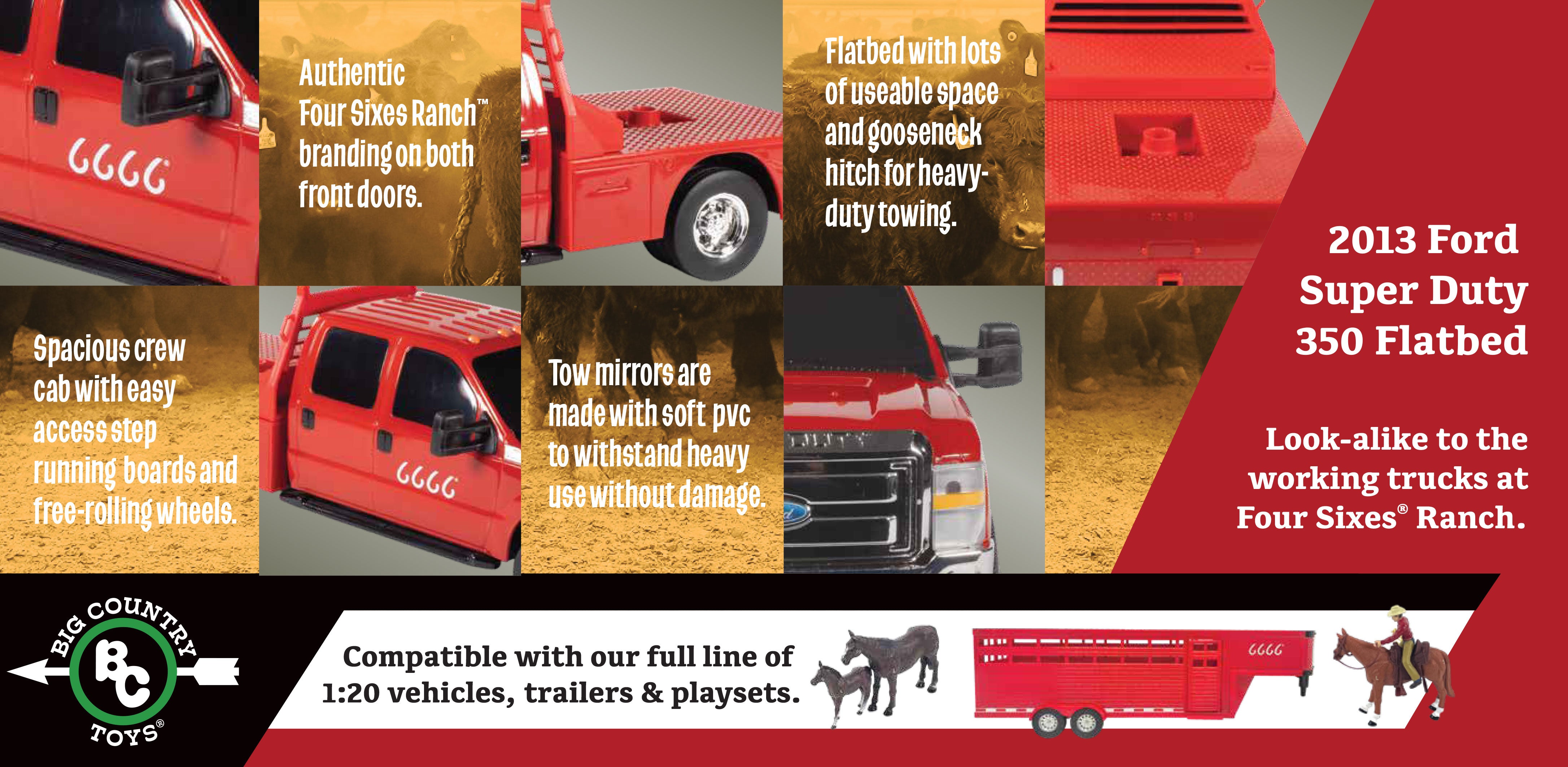Four Sixes Ranch Ford F350 Flatbed Truck - COMING SOON!