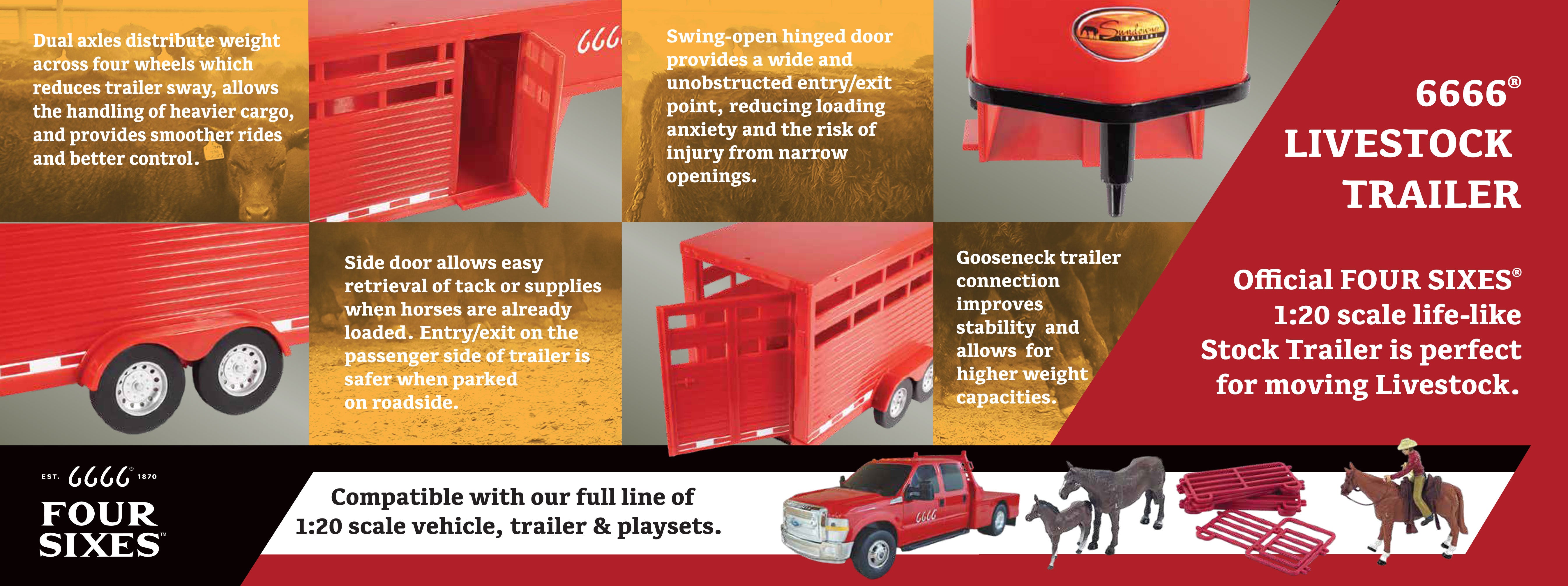 Four Sixes Ranch Livestock Trailer - COMING SOON!