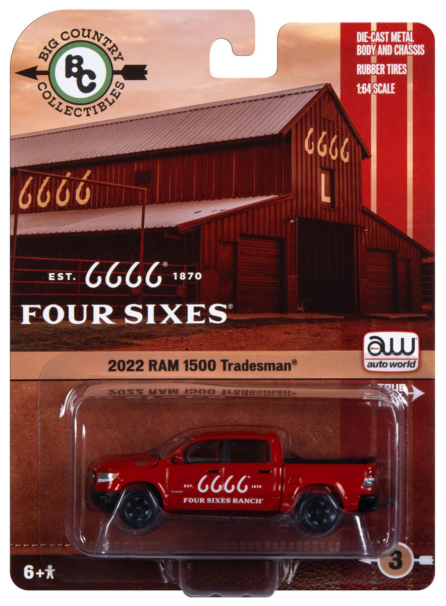 1:64 Scale Die-Cast – Four Sixes Ranch 2022 Ram 1500 Tradesman | bigcountrytoys.com