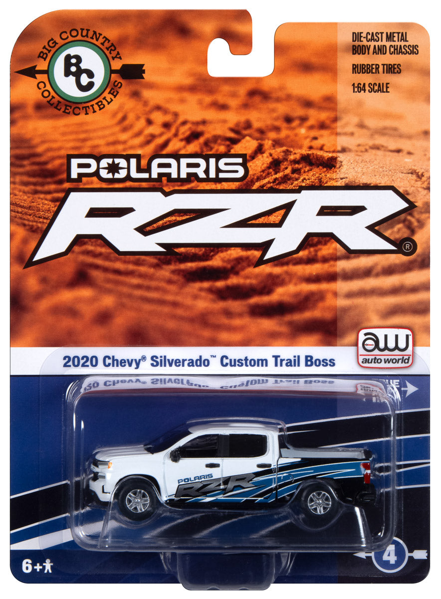 1:64 Scale Die-Cast – Polaris 2020 Chevrolet Silverado Custom Trail Boss