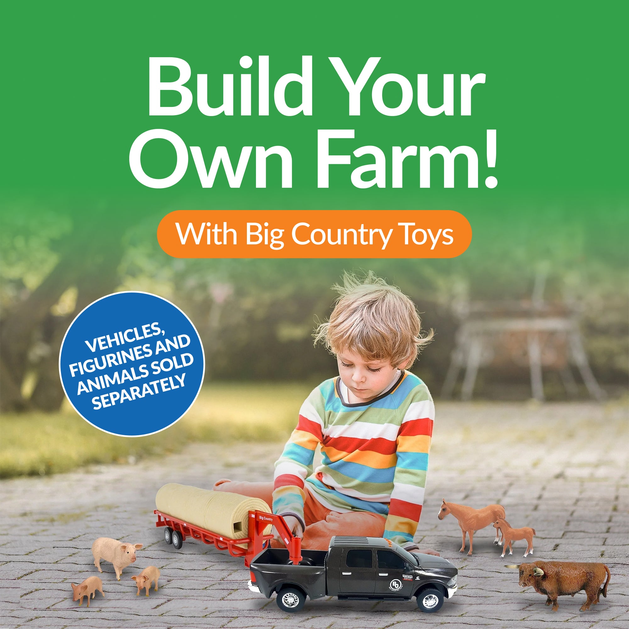 big country hay trailer includes | bigcountrytoys.com