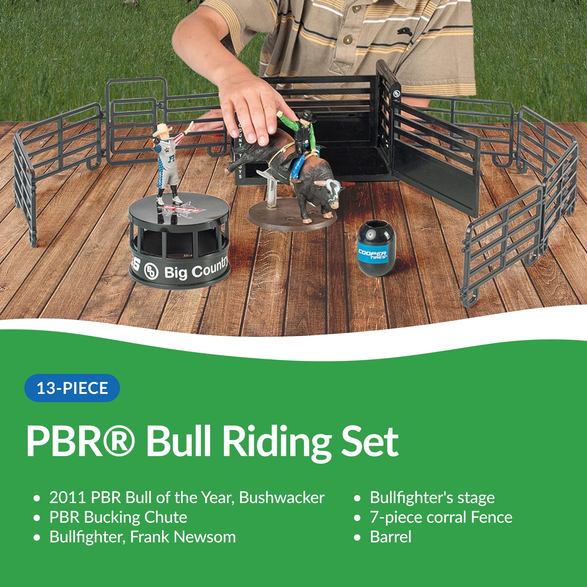 bushwhacker pbr bucking chute 11-piece corral fence barrel bullfighter - 11