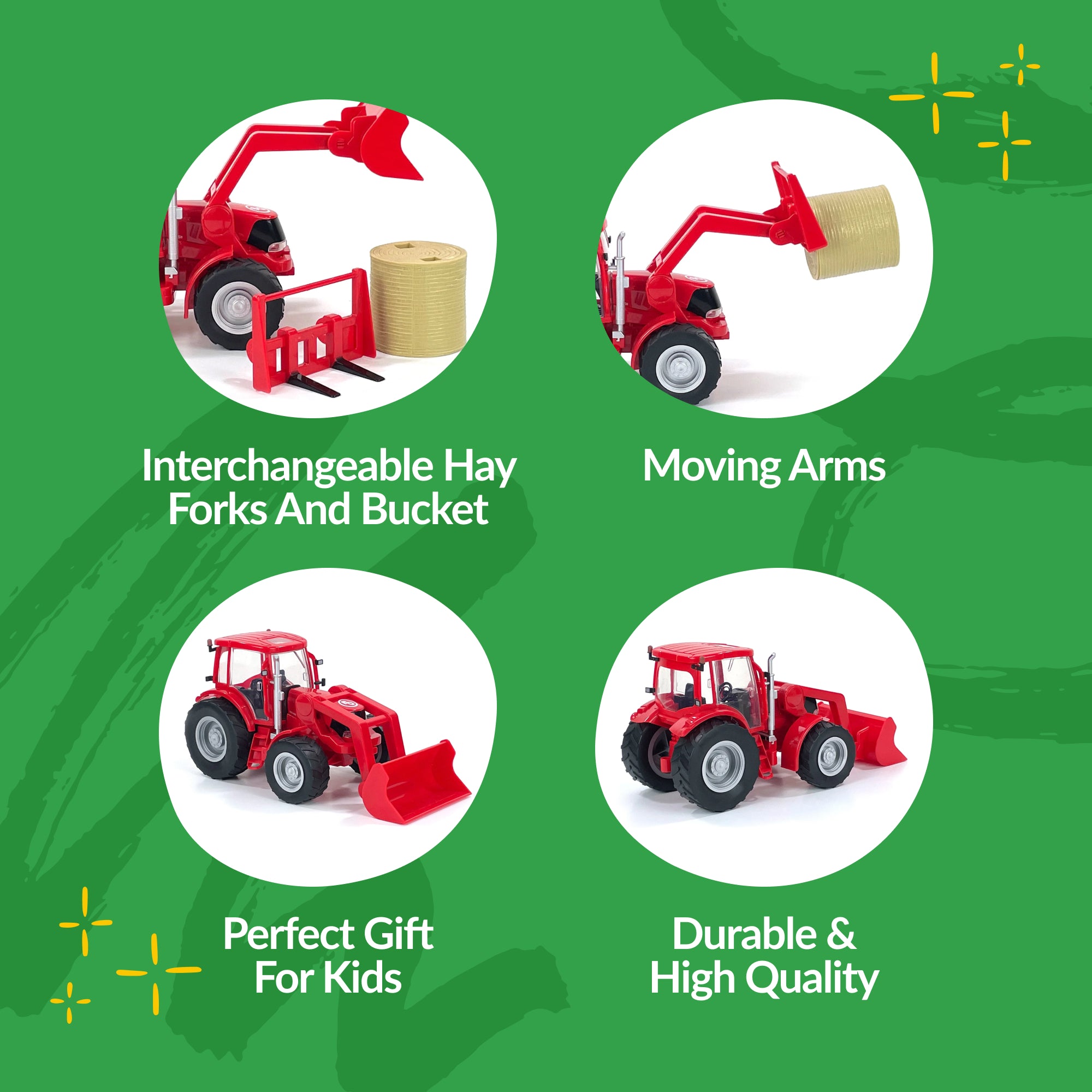 Red Tractor & Implements | bigcountrytoys.com