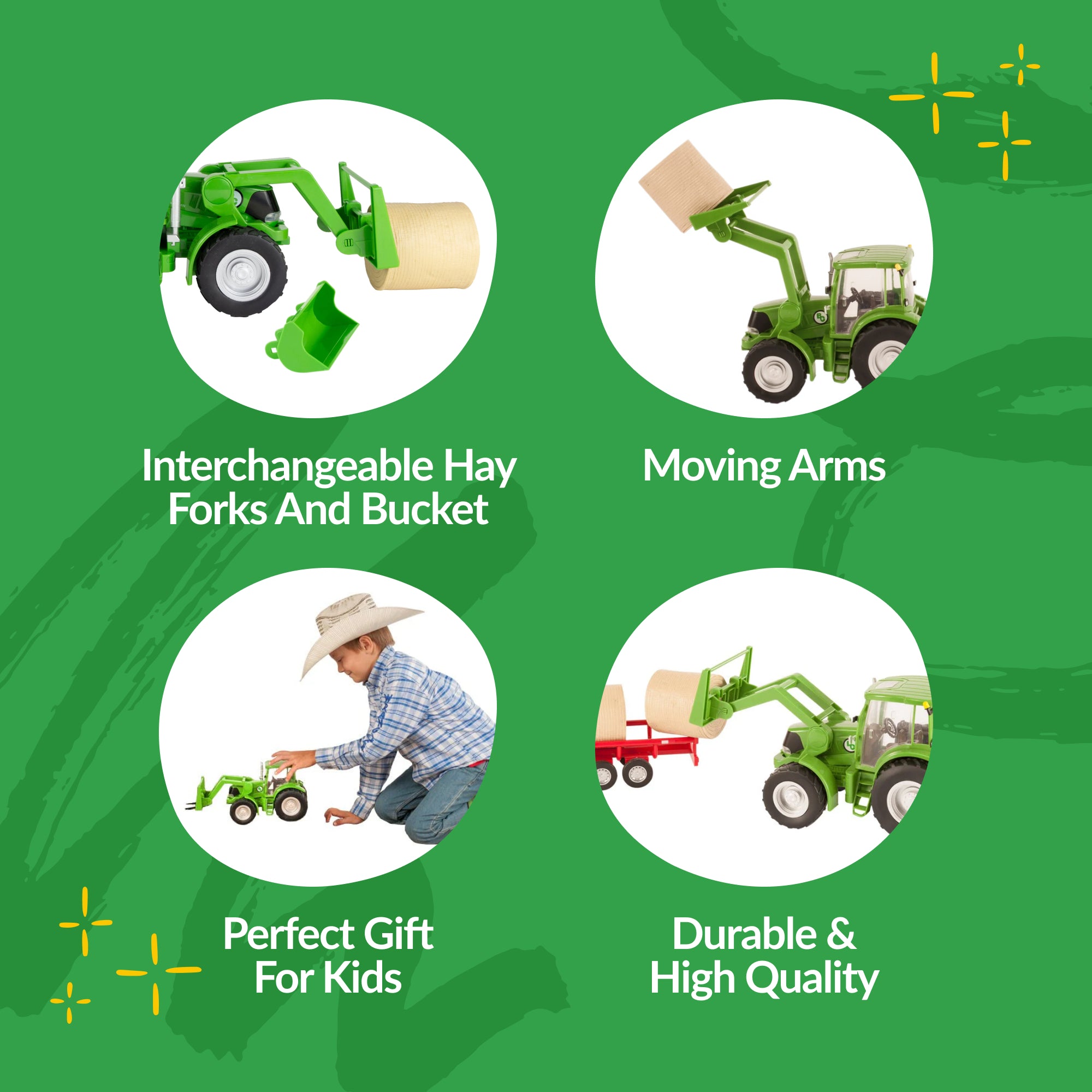 Tractor & Implements - Green