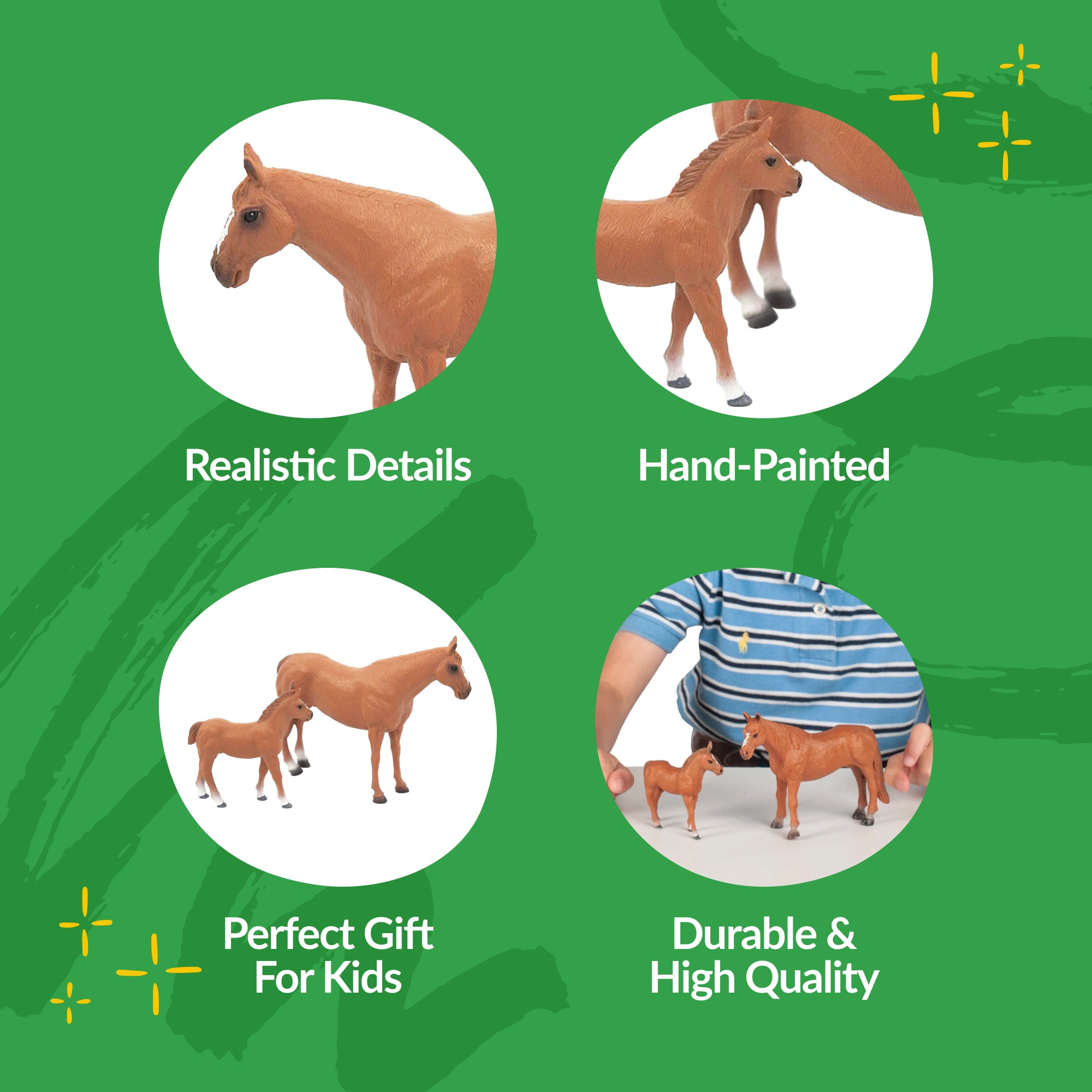 Quarter Horse Mare & Colt | bigcountrytoys.com