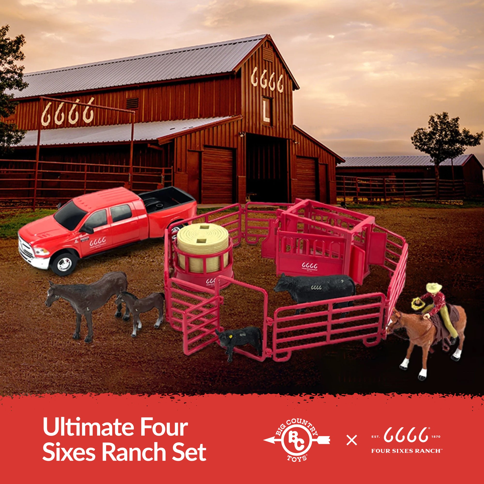 Ultimate Four Sixes Ranch Set | bigcountrytoys.com