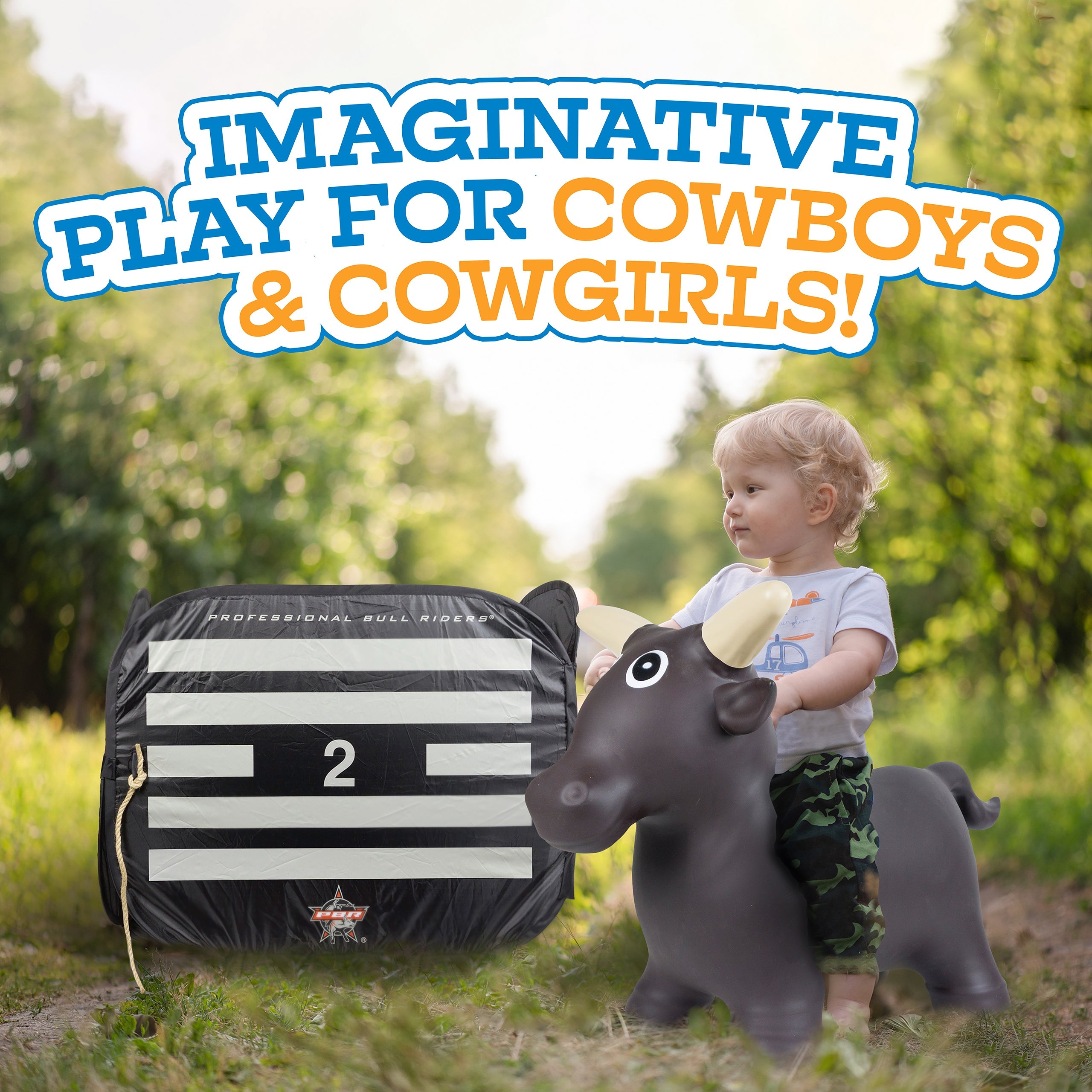 Big Country Toys, Lil Bucker® Bull & PBR® Chute, Riding Toys