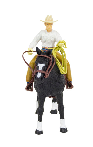 black quarter horse cowboy saddle tack real rope - 1