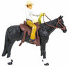 black quarter horse cowboy saddle tack real rope - 2