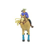 palomino quarter horse saddle tack real rope cowgirl roping calf 3 barrels - 2