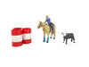 palomino quarter horse saddle tack real rope cowgirl roping calf 3 barrels - 0